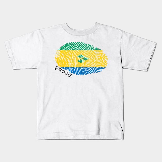 Saint Vincent Grenadines flag Kids T-Shirt by Shopx